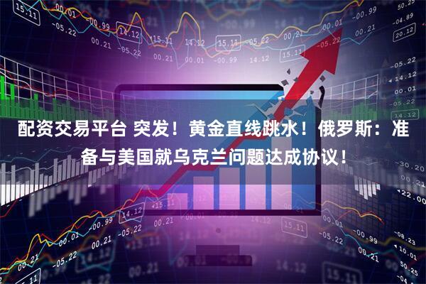 配资交易平台 突发！黄金直线跳水！俄罗斯：准备与美国就乌克兰问题达成协议！